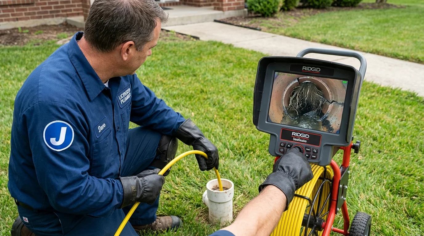 Sewer camera inspection being performed by Johns Plumbing LLC in Lemoore
